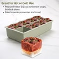 thumbnail image 2 of Silicone Freezer Tray with Lid - 4-Pack Green 1/2 Cup Portion Cubes for Soups Sauces Meal Prep, 2 of 6