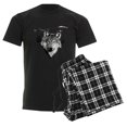 thumbnail image 6 of CafePress - Grey Wolf Love Men's Dark Pajamas - Men's Dark Loose Fit Cotton Pajama Set, 6 of 7
