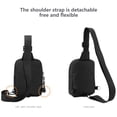 thumbnail image 7 of Openpig Crossbody Bag for Men Women Trendy, Small Sling Bag Fanny Packs, Black Chest Bag Cross Body Purse Travel Essentials, 7 of 7
