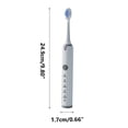 thumbnail image 2 of EGNMCR Household Vibrating Soft Bristle Toothbrush, Tooth Flusher, Rechargeable Automatic Adult Electric Toothbrush Electric brush, 2 of 2