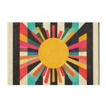 thumbnail image 7 of Yayeee Bath Rug for Bathroom Floor Non Slip Rectangle Fluffy Soft Absorbent Mat, 16"x24", Geometric Sun, 7 of 7