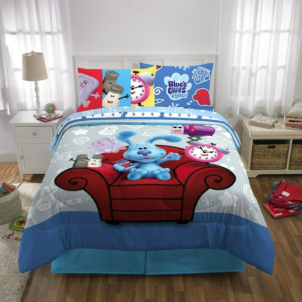 Blue's Clues & You Kids Microfiber BedinaBag Bedding Bundle Set