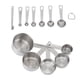 thumbnail image 2 of Juego de 12 tazas y cucharas medidoras de acero inoxidable, herramientas de cocina para cocinar y hornear., 2 of 14