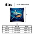 thumbnail image 5 of Starry Shark Stunning Velvet Throw Pillow Covers with Unique Patterns - Set of 2, 16x16, 18x18, 20x20 Inches for Home Decor and Gifting, 5 of 6