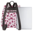 thumbnail image 3 of Salouo Lilies Flowers Pattern PU Leather Backpack,Purse for Women Fashion Multipurpose Design Handbag Ladies Shoulder Bags Travel Backpack, 3 of 4