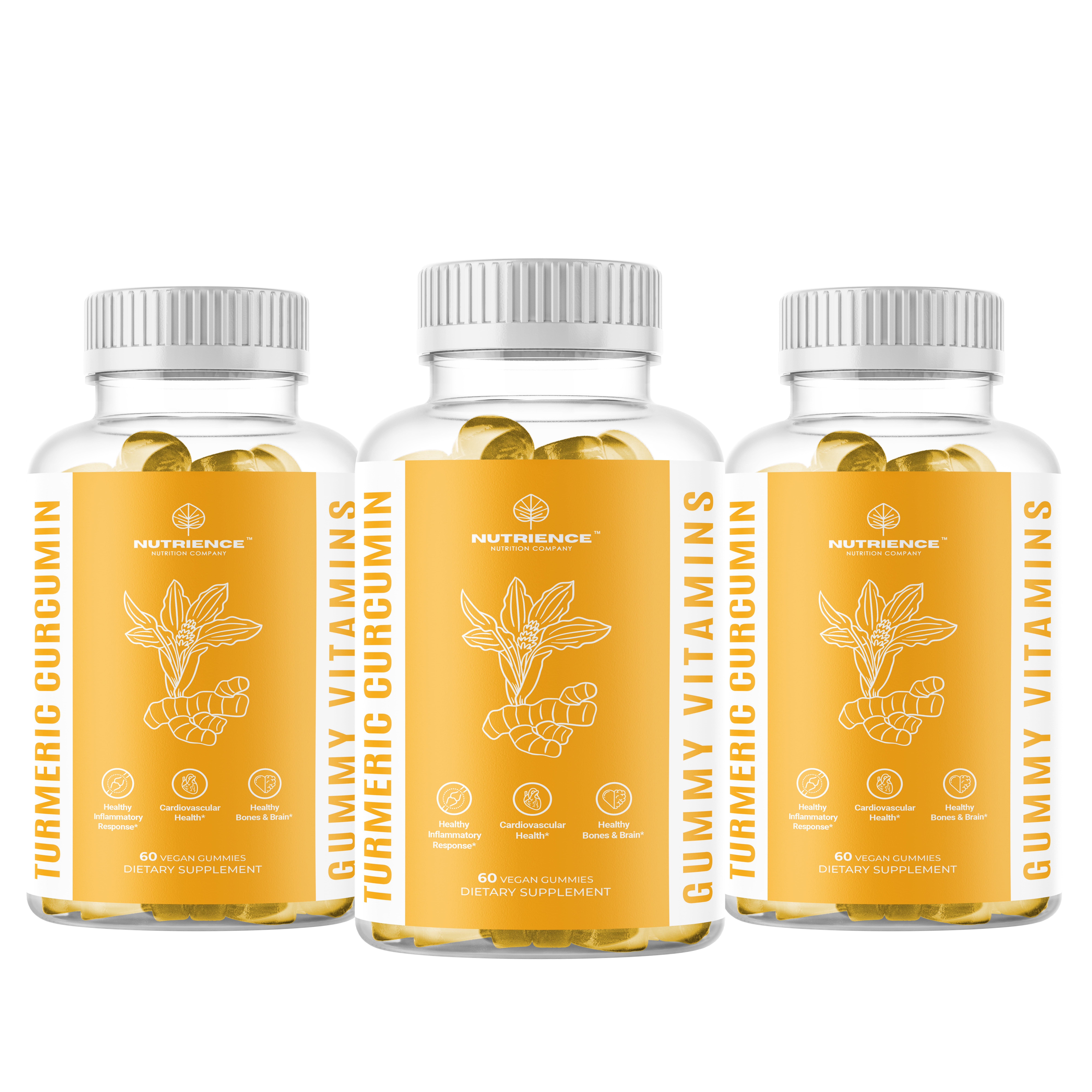 Turmeric Curcumin Gummies with BioPerine for Fast Absorption Potent Turmeric Gummies for Joint