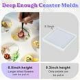 thumbnail image 3 of LET'S RESIN Extra Deep Coaster Resin Molds Silicone, Large 6 Cavity Silicone Molds for Resin, Round Silicone Coaster Molds for Epoxy Resin, Cups Mats, Diy Craft, 3 of 8