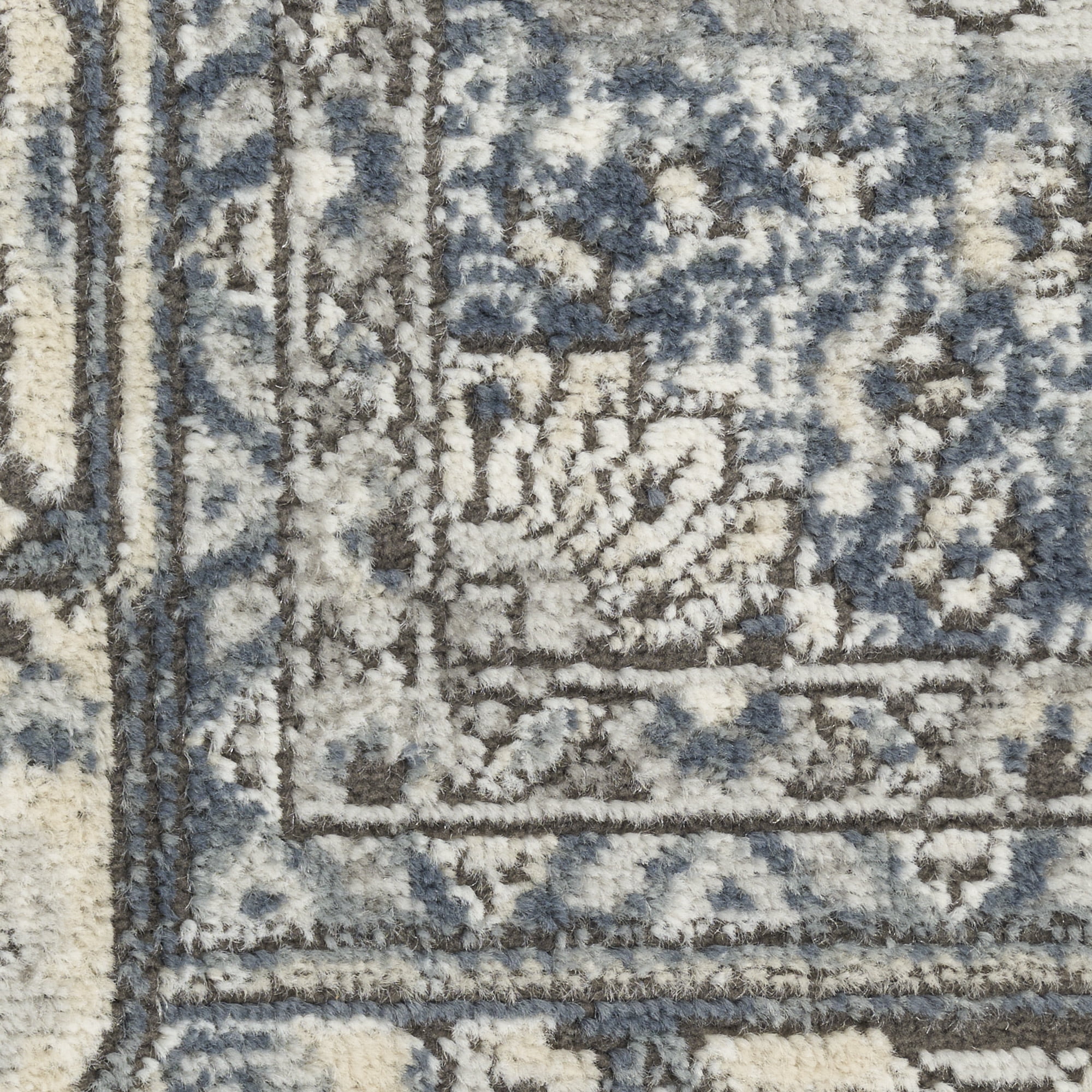 Nourison Concerto 2'2" x 3'9" Ivory Navy Vintage Indoor Rug