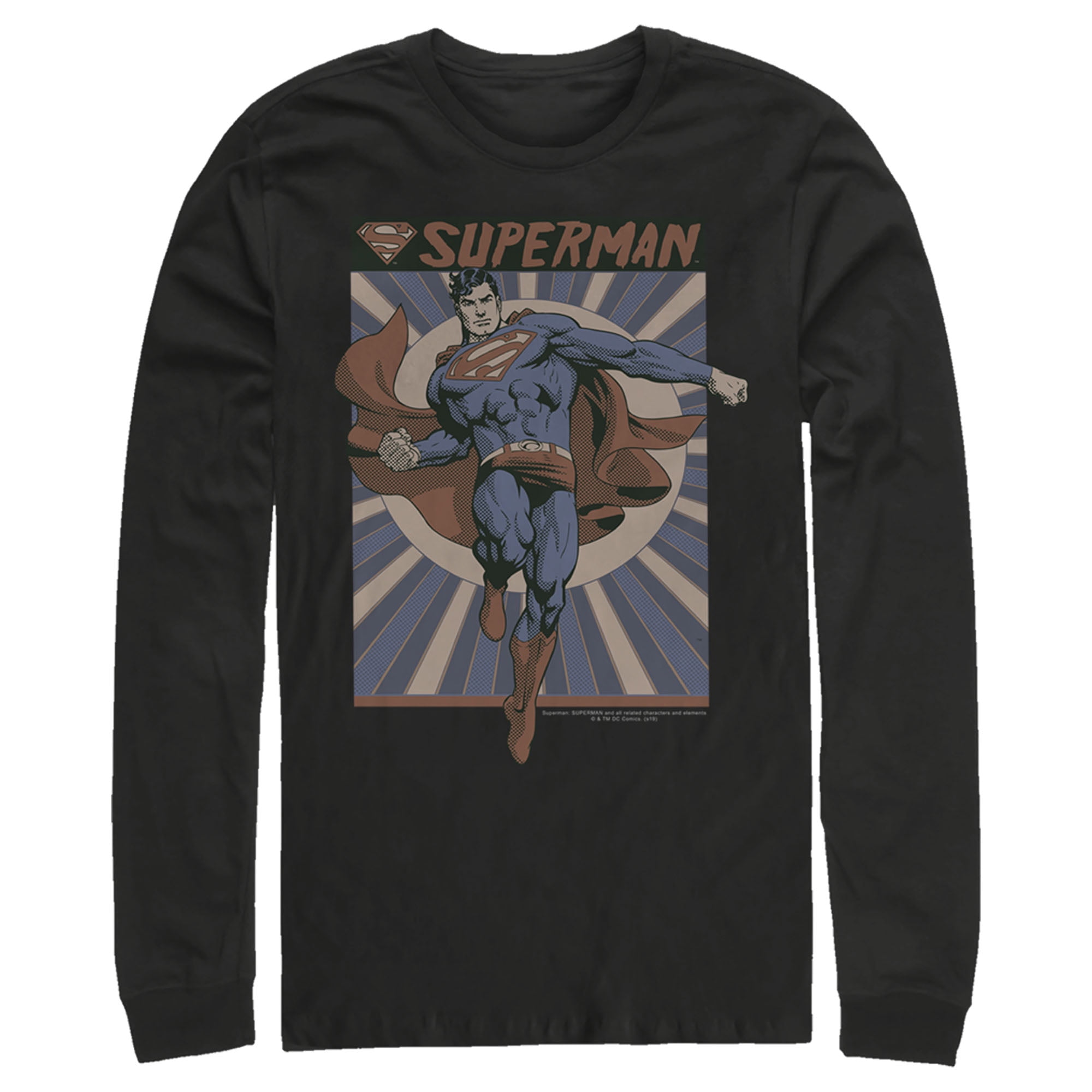 BOYS GIRLS KIDS SUPERMAN LONG SLEEVE T-SHIRT **OFFICIALLY LICENSED PRODUCT**