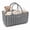Gray, variant on Byseng Baby Diaper Caddy Organizer – Portable Nursery Storage Basket with Handles & Dividers – Large Diaper Caddy for Newborn Essentials, Wipes, Car & Travel Use