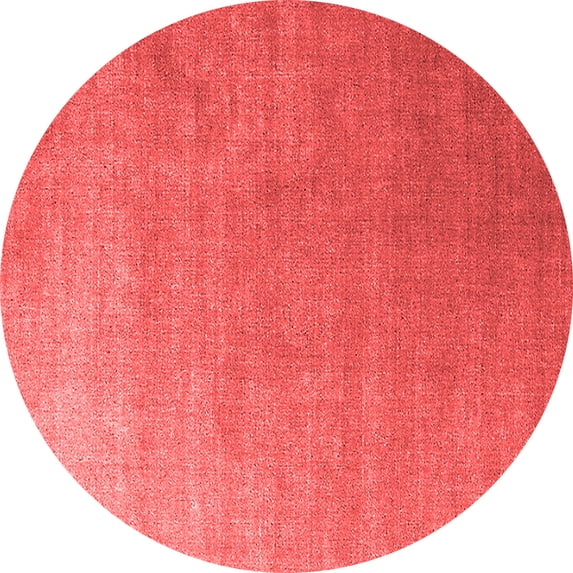 Ahgly Company Indoor Round Oriental Red Industrial Area Rugs, 4' Round