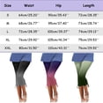 thumbnail image 3 of Leggings for Women Butt Lift High Waisted Tummy Control Fashion Casual Gradient Ramp Print Side Drawstring Stretchy Elastic Waist Capri Buttery Soft Bell Bottom Palazzo, 3 of 5