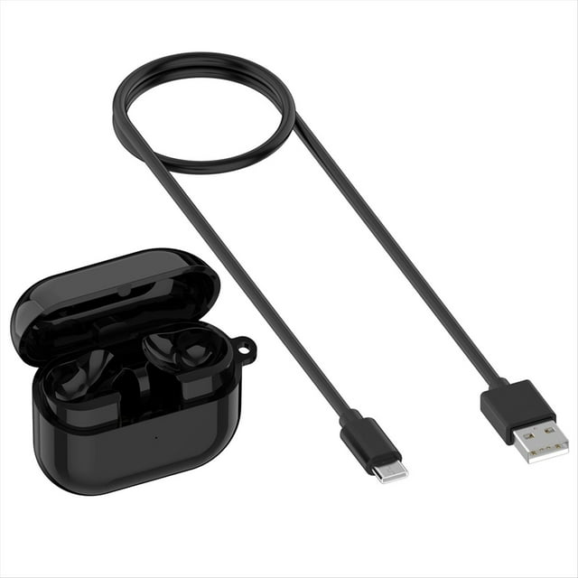 Estuche de Carga Inalámbrica para Galaxy Buds 3 Pro, Compartimento de Carga para Auriculares, Caja de Carga de Repuesto, Color Negro.