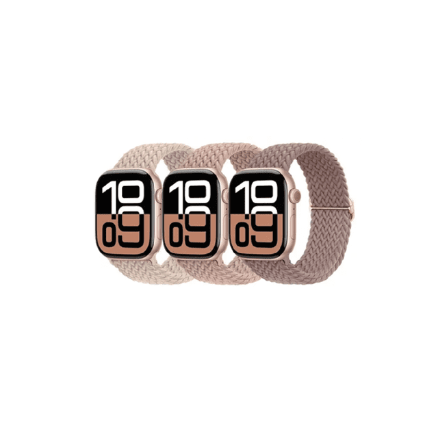 3 Correas Trenzadas Para Apple Watch Ultra 10 9 8 7 Se 6 5 4 Ancho De La Correa 45 Mm Color 3 Colors Set A