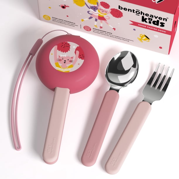 Utensilios de viaje Bentoheaven Kids de acero inoxidable aptos para uso alimentario