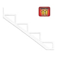 thumbnail image 4 of Pylex 16004 Collection 11-Pylex 4-Step Aluminium Stair Riser,, White, 4 of 4
