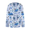 thumbnail image 5 of IYYVV Halloween Sweaters for Women 2026 Button Knit Cardigan Long Sleeve Ghost Graphic Cute Spooky Fall Winter Trendy Tops Sky Blue S, 5 of 6