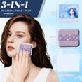 thumbnail image 3 of BOROLA 3-in-1 Ocean Fresh Oil Blotting Paper Set for Face 100 Sheets Absorbing Sheets with Portable Mirror & Adhesive Makeup Puff, Blotting Papers for Oily Skin, Design for Women(Sea Twilight Purple), 3 of 6