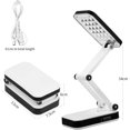 thumbnail image 2 of Foldable LED Desk Lamp, White Table Lamp Rechargeable Bedside Lamp Led Portable Desk Lamp for Reading, Office, Study, 2 of 5