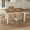 Brown-48", variant on Kithkasa 47"W x 27"D Rectangle Dining Kitchen Table,Solid Wood Legs,4 to 6 Persons,White