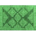 thumbnail image 1 of Ahgly Company Indoor Rectangle Abstract Emerald Green Modern Area Rugs, 2' x 5', 1 of 4