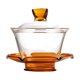 thumbnail image 1 of Juego de té de vidrio Kungfu con tapa, taza de té grande, juego de tetera de vidrio para el hogar para oficina Amarillo, 1 of 9
