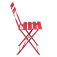 thumbnail image 2 of Iron Folding Three-Piece Set 2 Chairs 1 Table Red, 2 of 22