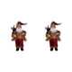 thumbnail image 3 of Advancent Muñeco de Navidad Papá Noel Estatuilla Decoración Sentado Red Hat Festival Atmósfera Plástico Interior 11.8 Pulgadas Hogar Tipo 1 2Conjunto, 3 of 6
