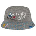 thumbnail image 1 of Backhoe Loader Embroidery - Infant Boy Bucket Hat 0-18 Months (Gray), 1 of 2