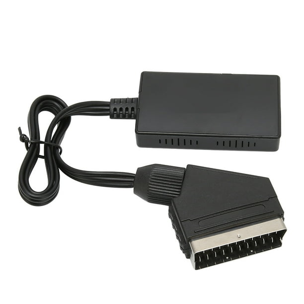 Convertidor de Vídeo Adaptador de Interfaz Multimedia Scart a HD Compatible con Conmutación 720P 1080P Adaptador de Vídeo Full HD Portátil para DVD Decodificador Monitor ANGGREK Otros