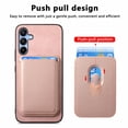 thumbnail image 3 of Dteck Case with Detachable Card Wallet for Samsung Galaxy A55,Magnetic Leather 2 in 1 Removable Card Slot Wallet Case Shockproof Mag Safe Back Cover for Galaxy A55,Pink, 3 of 9
