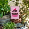 thumbnail image 3 of Strawberry Chocolate Cupcake Love Heart Garden Yard Flag, 3 of 3