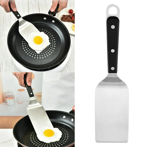 Stainless Steel Fish Spatula Turner Metal Spatula Slotted Turner With Wood Handle Kitchen Spatula For Pancake Burger And Egg Thiny Spatula Egg Cooker Slow Cookers Cooker Cooker Hood Cooker Pots