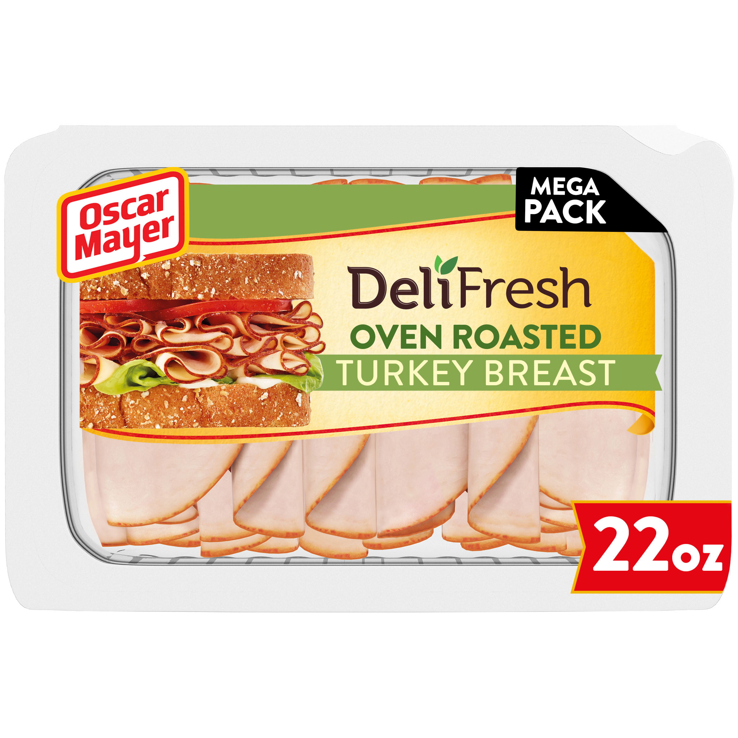 Oscar Mayer Deli Fresh Oven Roasted Turkey Breast Lunch Meat, 22 oz How Many Slices Of Deli Turkey Is 4 Oz