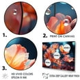 thumbnail image 3 of Designart "Modern Blooming Of Colorful Hibiscus IV" Tulips Canvas Art Print, 3 of 7