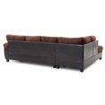 thumbnail image 6 of Glory Furniture Gallant Microsuede Sectional in Chocolate, 6 of 6