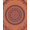 Orange Burgundy Pink, Pattern 4, variant on ODIKA Vintage Butterfly Print Border Scroll Ornate Shaped Boho Solid Playful for Bedroom, Bedside, Nursery, Pet Friendly & Kids Safe