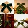 thumbnail image 6 of CEklwe 24 Pc Green Small Velvet Christmas Bows for Christmas Tree Decorations, 3.5 Inch Xmas Velvet Ribbon Bow Ornaments for Christmas Farmhouse Tree Wreath Garland DIY Craft Gift Wrapping Decorative, 6 of 18