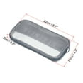 thumbnail image 2 of Uxcell 8.7"x4.3"x0.8" Travel Mesh Toiletry Bag Makeup Cosmetic Bag Zipper Pouch Grey, 2 of 4