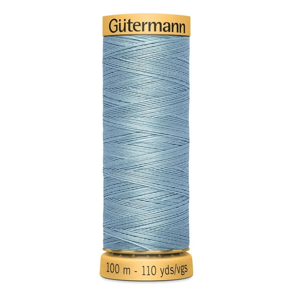Gutermann 110 Yd Natural Cotton Thread-Nassau Blue