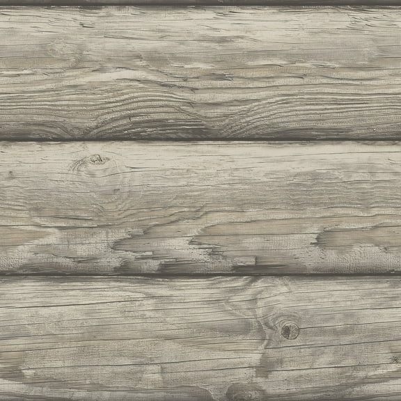 Yellowstone Bunkhouse Brown Peel & Stick Wallpaper