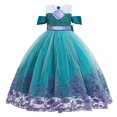 thumbnail image 1 of Ariel-vestido de baile de lujo de La Sirenita para niñas, traje de fiesta de tul en capas, disfraz de princesa rosa Fivean unisex, 1 of 2