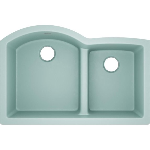 Elkay Elxhu3322r Quartz Luxe 10" Undermount Double Basin Quartz Composite Kitchen Sink -