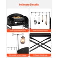 thumbnail image 4 of VEVOR Camping Kitchen Table Portable Outdoor Cook Station Storage Windshield Aluminum, 4 of 9