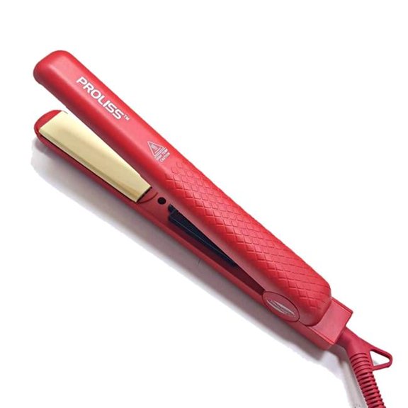 Proliss PROIRD-124 Infusion 1' Single Pass 100% Solid Ceramic Flat Iron - Red