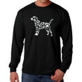 thumbnail image 1 of Men's Word Art Long Sleeve T-shirt - Dog Paw Prints, 1 of 2