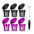 thumbnail image 1 of Reusable K CUP Coffee Filter Capsules Filters for Delicate Design 2.0 1.0 BPA Free-6 Packs Brewer Refillable Single Small Cup Coffee Pods, 1 of 8