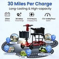 thumbnail image 3 of Easwe Electric Mobility Scooter for Adults Seniors 30 Miles Long Range 4 Wheelchair Device for Travel with 250W Motor,Foldable Mobility Scooter,265LBS Capacity,USB Port,Compact & Portable for Elderly, 3 of 10