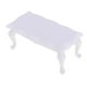 thumbnail image 5 of Mesa de centro de madera para casa de muñecas, muebles en miniatura a escala 1/12, modelo marrón Blanco, 5 of 7