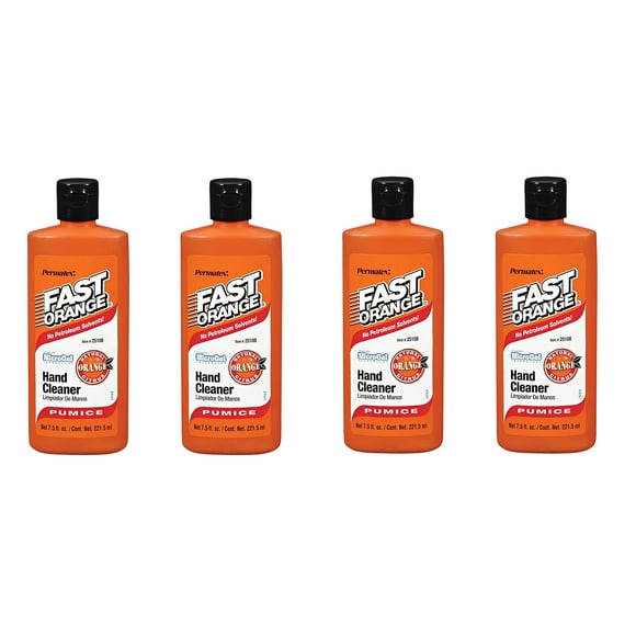 Permatex Fast Orange Fine Pumice Lotion Hand Cleaner - 7.5 Fluid Ounce (4)
